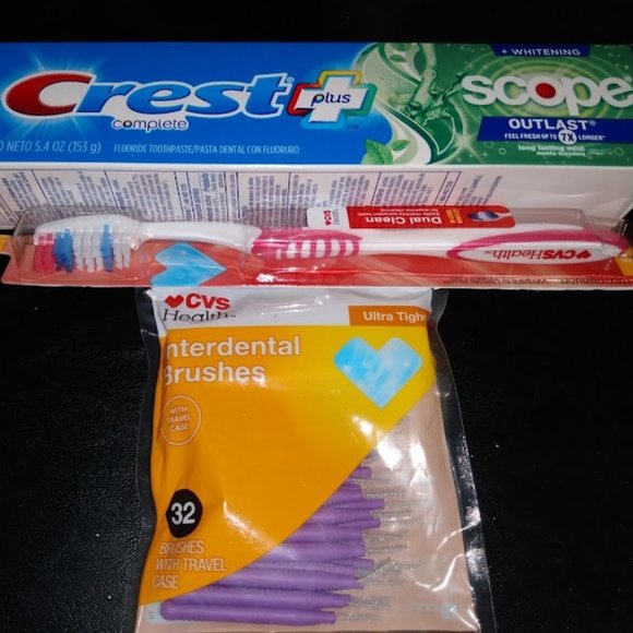 CREST + CVS Other 3pc Lot Crest Scope Toothpastecvs Soft